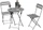 Garden Pleasure Lugo Balkon-Set grau, 3-tlg. (970158)
