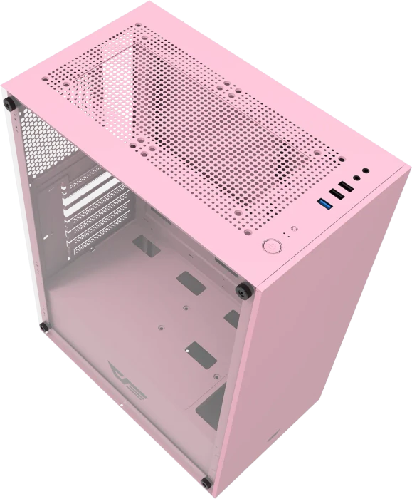 DarkFlash DK100 Pink, Glasfenster