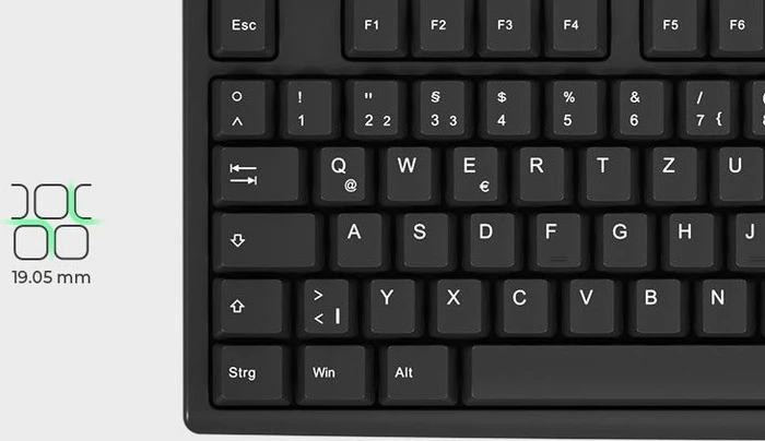 KeySonic KSK-8008U-IP IPX7 Keyboard, schwarz, USB, DE