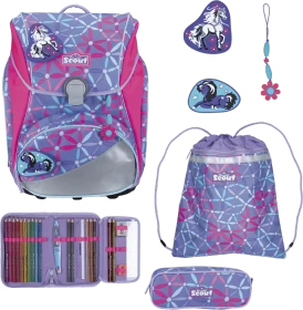 Scout Alpha DIN Pony Love Schultaschen-Set, 4-tlg.