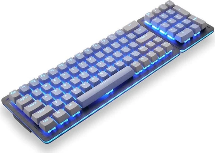 Mountain Mineral Keycap Set, Kunststoff (PBT) Double-Shot, grau/blau, 113 Tasten (104+9), ANSI-US