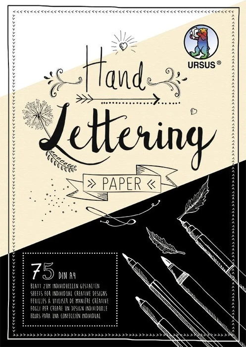 Ursus Handlettering Paper, A4, glatt, 75 Blatt