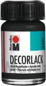 Marabu Decorlack Acryl Acrylfarbe, schwarz, 15ml