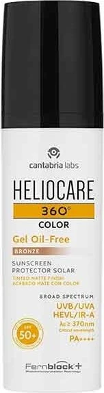 Heliocare 360° Gel oil-free Sonnengel bronze LSF50+, 50ml