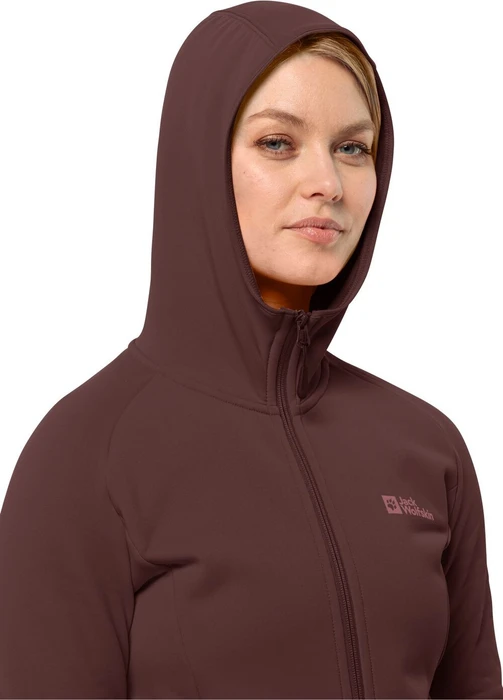 Jack Wolfskin Baiselberg Hoody FZ Jacke dark maroon (Damen)
