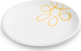 Gmundner Keramik Pur geflammt Dessertteller 20cm gelb