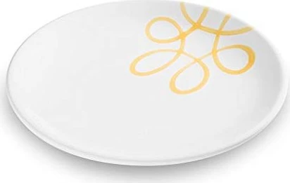 Gmundner Keramik Pur geflammt Dessertteller 20cm gelb