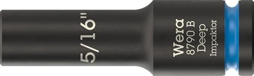 Wera 8790 B Impaktor Deep Außensechskant Steckschlüssel 3/8" zöllig, 5/16"x63mm