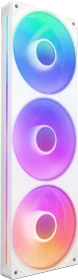 NZXT F Series F360 RGB Core Single-Frame Fan Unit, Matte White, weiss, LED-Steuerung, 3x 120mm