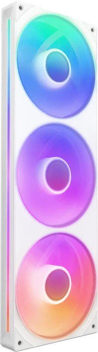 NZXT F Series F360 RGB Core Single-Frame Fan Unit, Matte White, weiss, LED-Steuerung, 3x 120mm