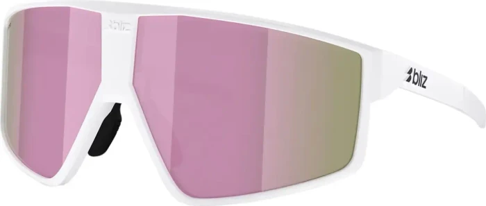 Bliz P002 matte white/brown-pink mirror