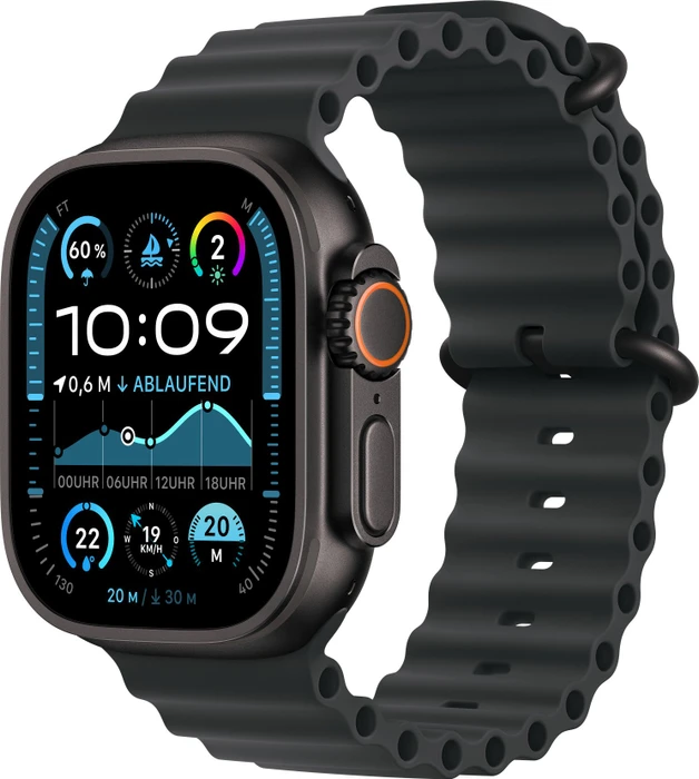 Apple Ocean Armband für Apple Watch Ultra 49mm schwarz/titan schwarz