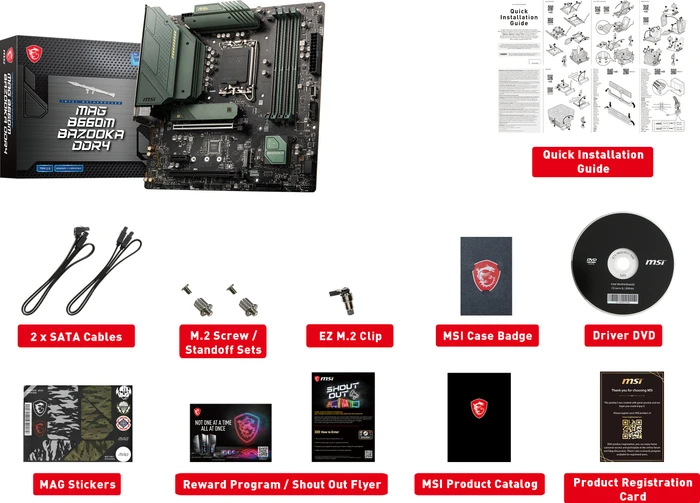 MSI MAG B660M Bazooka DDR4 (Intel 1700)