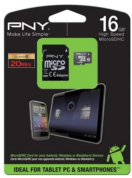 PNY Android R20 16GB Kit, Class 10