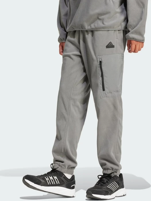 adidas City Escape Polar Fleece Trainingshose lang grey four (Herren)