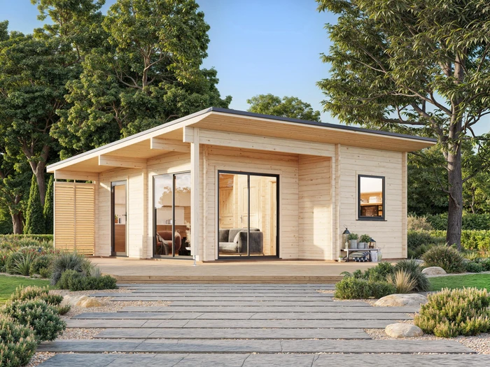 Palmako Cecilia 30m² Gartenhaus natur
