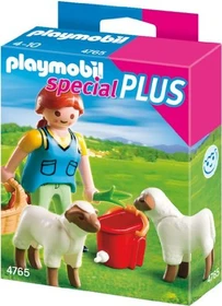 playmobil Special Bäuerin bei Schäfchen-Fütterung
