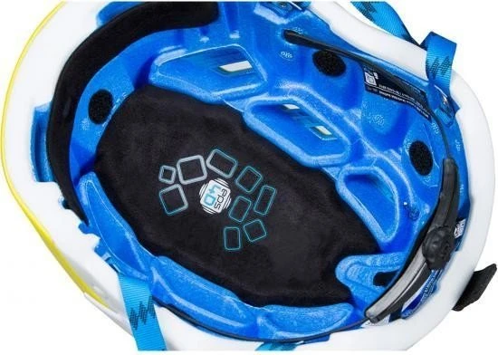 Salomon MTN Lab Helm gelb/weiß/blau