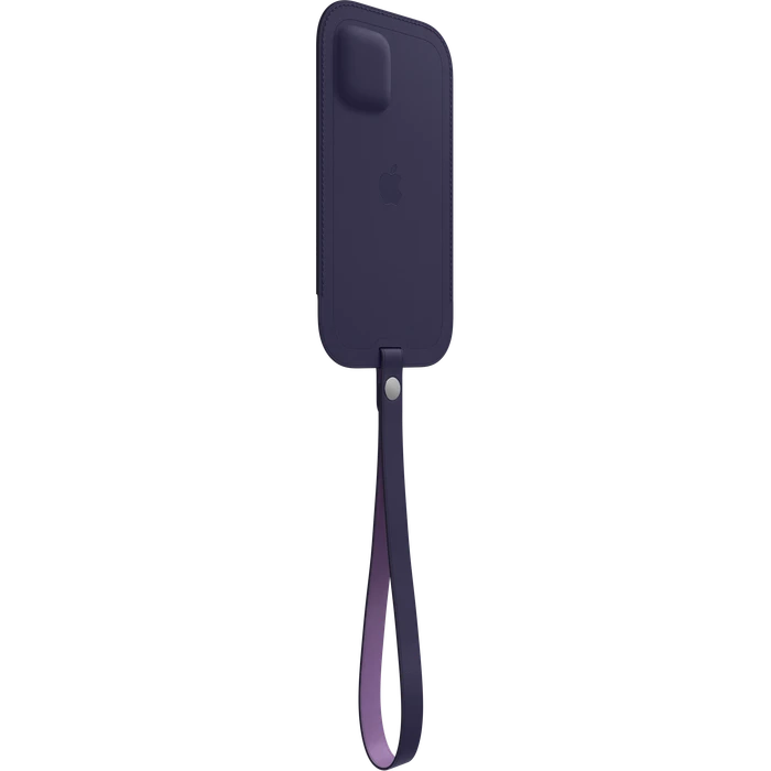 Apple Lederhülle mit MagSafe für iPhone 12 Pro Max dunkelviolett