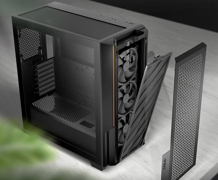 Antec P20C, schwarz, Glasfenster