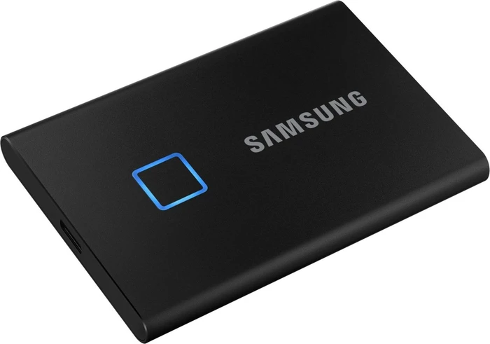 Samsung Portable SSD T7 Touch, Metallic Black, 500GB, USB-C 3.1