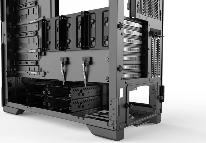 Phanteks Eclipse P600S Satin Black, schwarz, Glasfenster, schallgedämmt