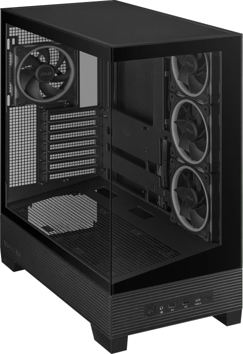 ASUS A31 Plus TG ARGB Black, Glasfenster