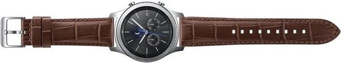 Samsung Lederarmband Alligator Grain für Samsung Gear S3 braun