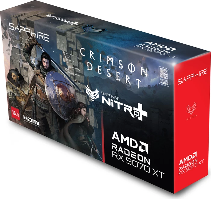 Sapphire Nitro+ Radeon RX 9070 XT OC Crimson Desert, 16GB GDDR6, 2x HDMI, 2x DP, lite retail