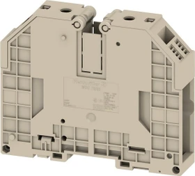 Weidmüller WDU 70/95 Durchgangs-Reihenklemme, Schraubanschluss, dunkelbeige, 95 mm², 232 A, 1000 V, Anzahl Anschlüsse: 2