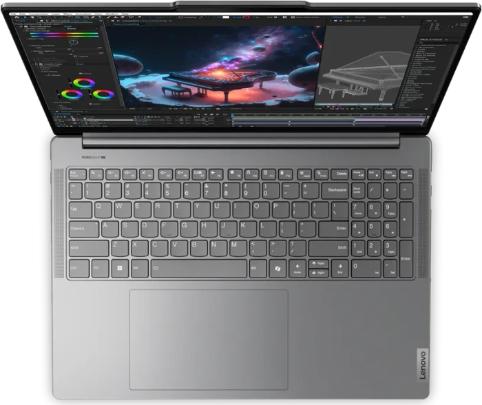Lenovo Yoga Pro 9 16IMH9, Luna Grey, Core Ultra 9 185H, 64GB RAM, 1TB SSD, GeForce RTX 4070, DE