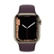 Apple Watch Series 7 (GPS + Cellular) 41mm Edelstahl gold mit Sportarmband Dunkelkirsch Vorschaubild