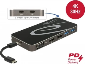 DeLOCK USB Type-C Dockingstation, USB-C 3.0 [Buchse] (87773)