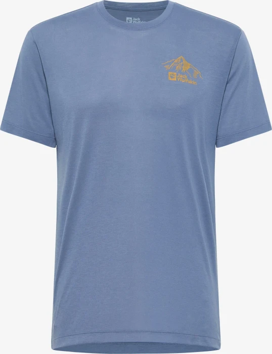 Jack Wolfskin Vonnan Graphic Funktionsshirt kurzarm nature blue (Herren)