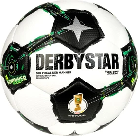 Derbystar DFB-Pokal Brillant APS Herren 2025/2026 Fußball weiß/schwarz/grün