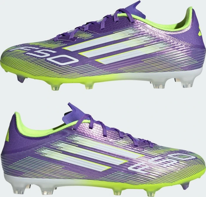 adidas F50 League FG/MG purple rush/cloud white/lucid lemon