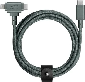 Native Union Belt Cable Duo Slate Green