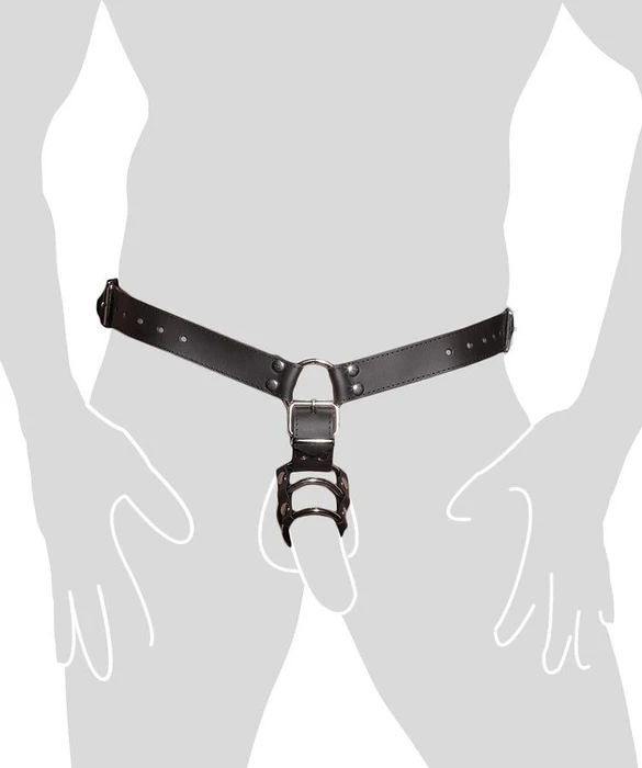Zado Fetish Leder Herren Cockring String L/XL