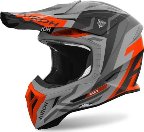 Airoh Aviator Ace 2 Ground matt orange/grau/schwarz