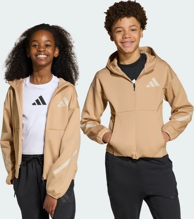 adidas Z.N.E. Zip Hoodie warm sandstone/beige (Junior)