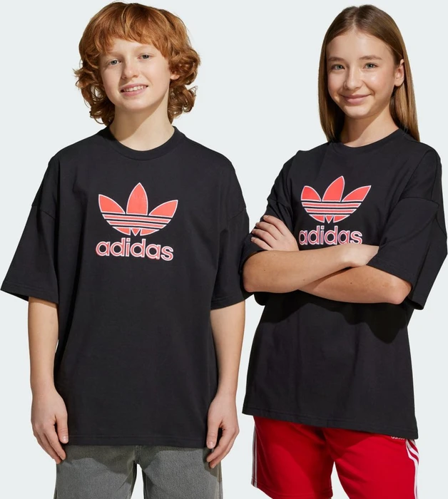 adidas Oversize Trefoil T-Shirt kurzarm schwarz (Junior)