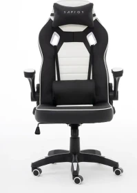 Raptor Gaming GS-50 Gamingstuhl, schwarz/weiß