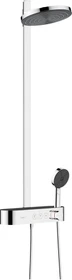 Hansgrohe Pulsify S Showerpipe 260 2jet EcoSmart mit ShowerTablet Select 400 Duschsystem chrom