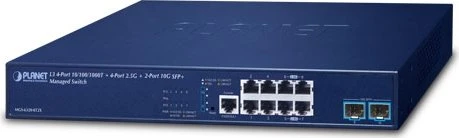 Planet MGS-6320 Rackmount 2.5G Managed Switch, 8x RJ-45, 2x SFP+