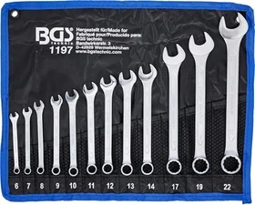 BGS technic Schraubenschlüsselsatz inkl. Tasche, 12-tlg.