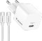 Verbatim Mini-GaN-Ladegerät mit Kabel 20W weiß Vorschaubild