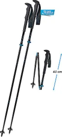 Komperdell Carbon FXP 4 Approach Vario Compact Trekkingstöcke schwarz/blau