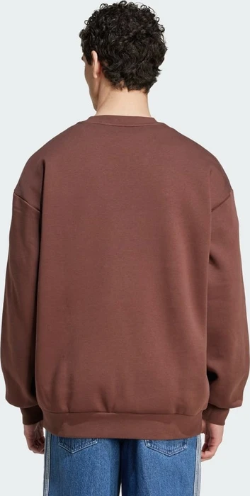 adidas Adicolor Oversized Crew Sweatshirt auburn/off white (Herren)