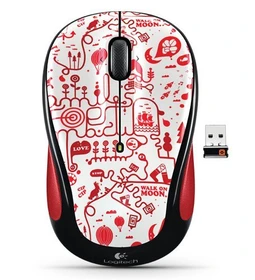 Logitech M325 Wireless Mouse Red Smile, USB