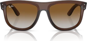 Ray-Ban RBR0501S Boyfriend Reverse poliert transparent braun/braun